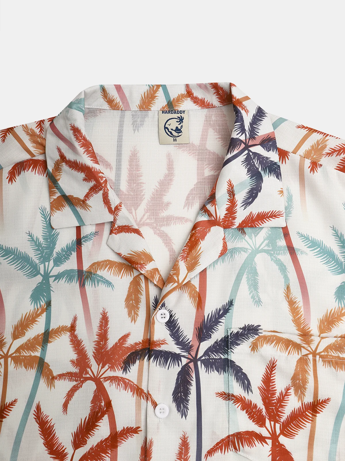 Coconut Tree Chest Pocket Short Sleeve Resort Shirt