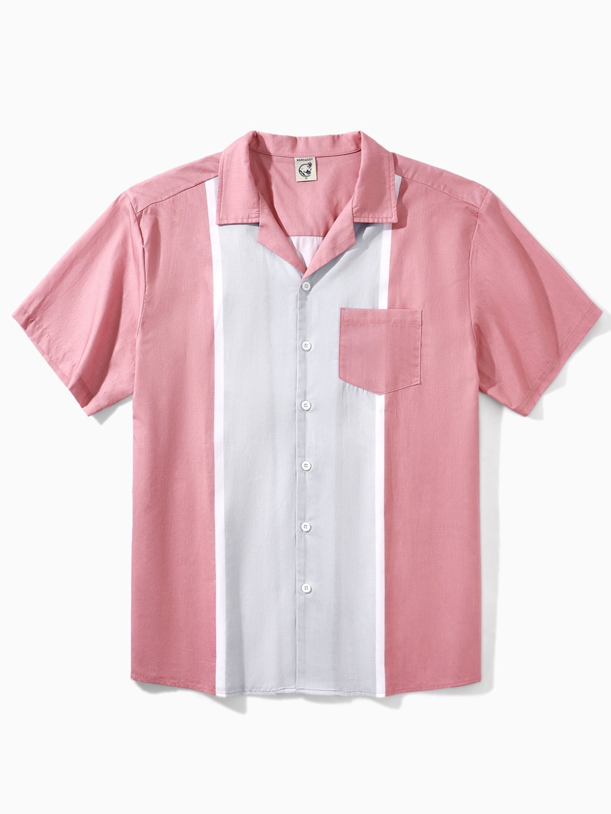 Hardaddy® Cotton Color Block Chest Pocket Bowling Shirt