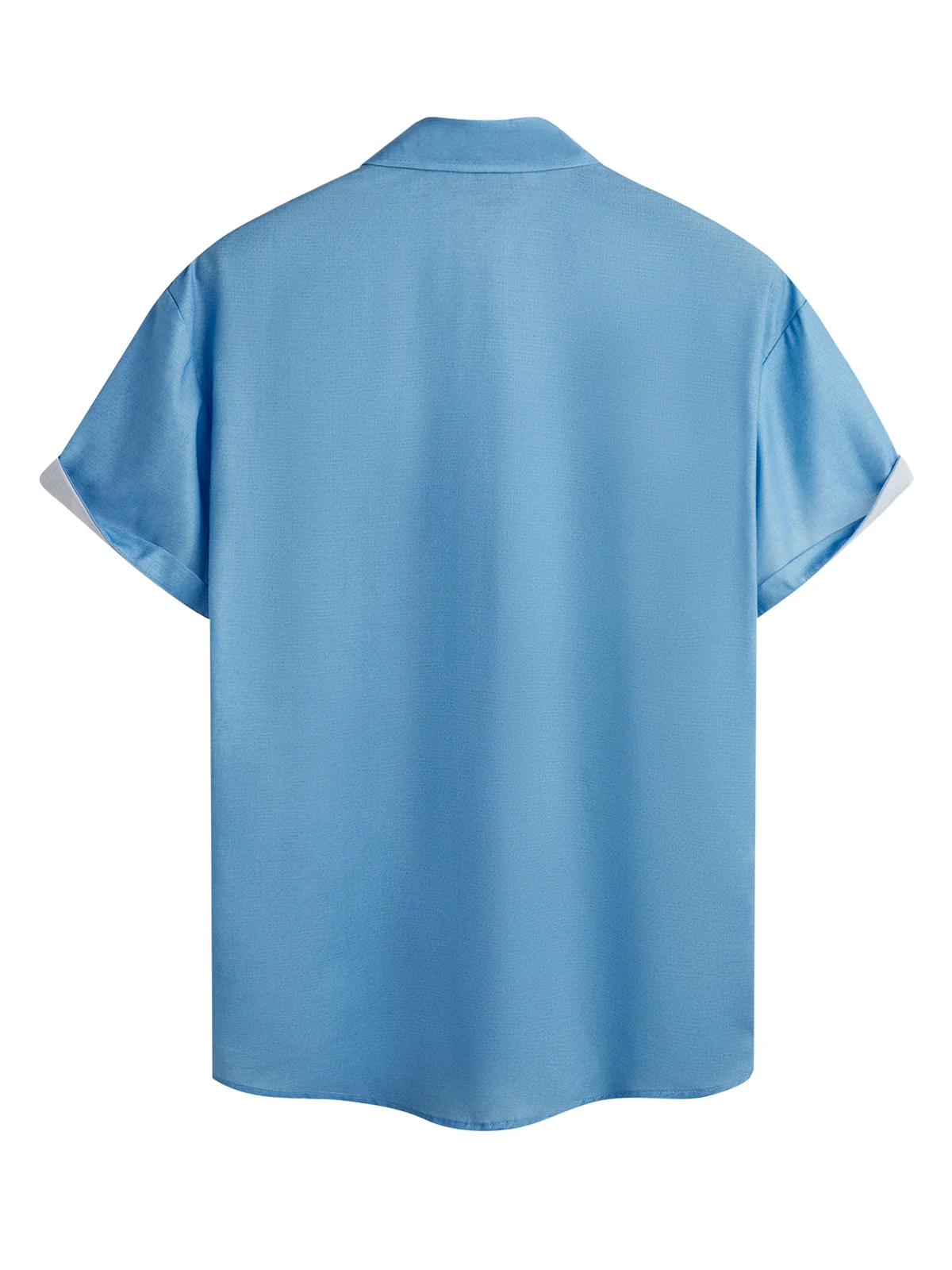Hardaddy Stripe Chest Pocket Short Sleeve Casual Bowling Shirt