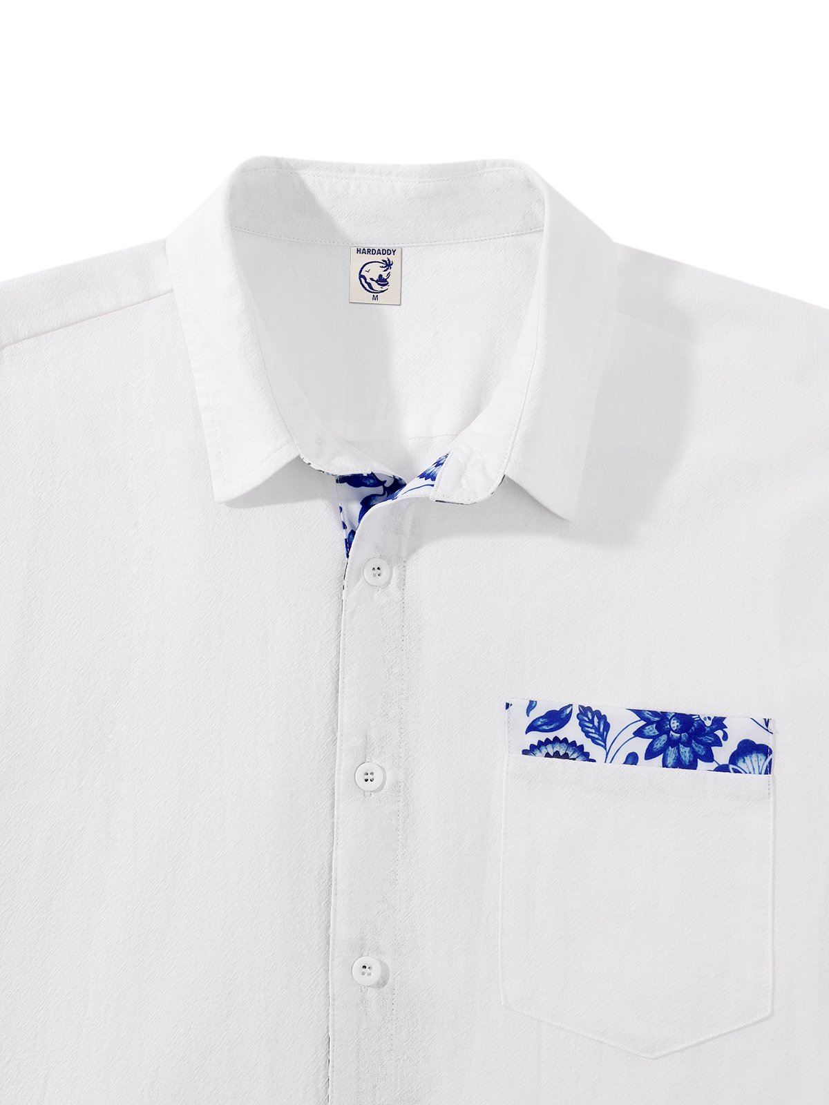 Hardaddy® Cotton Floral Contrast Resort Shirt