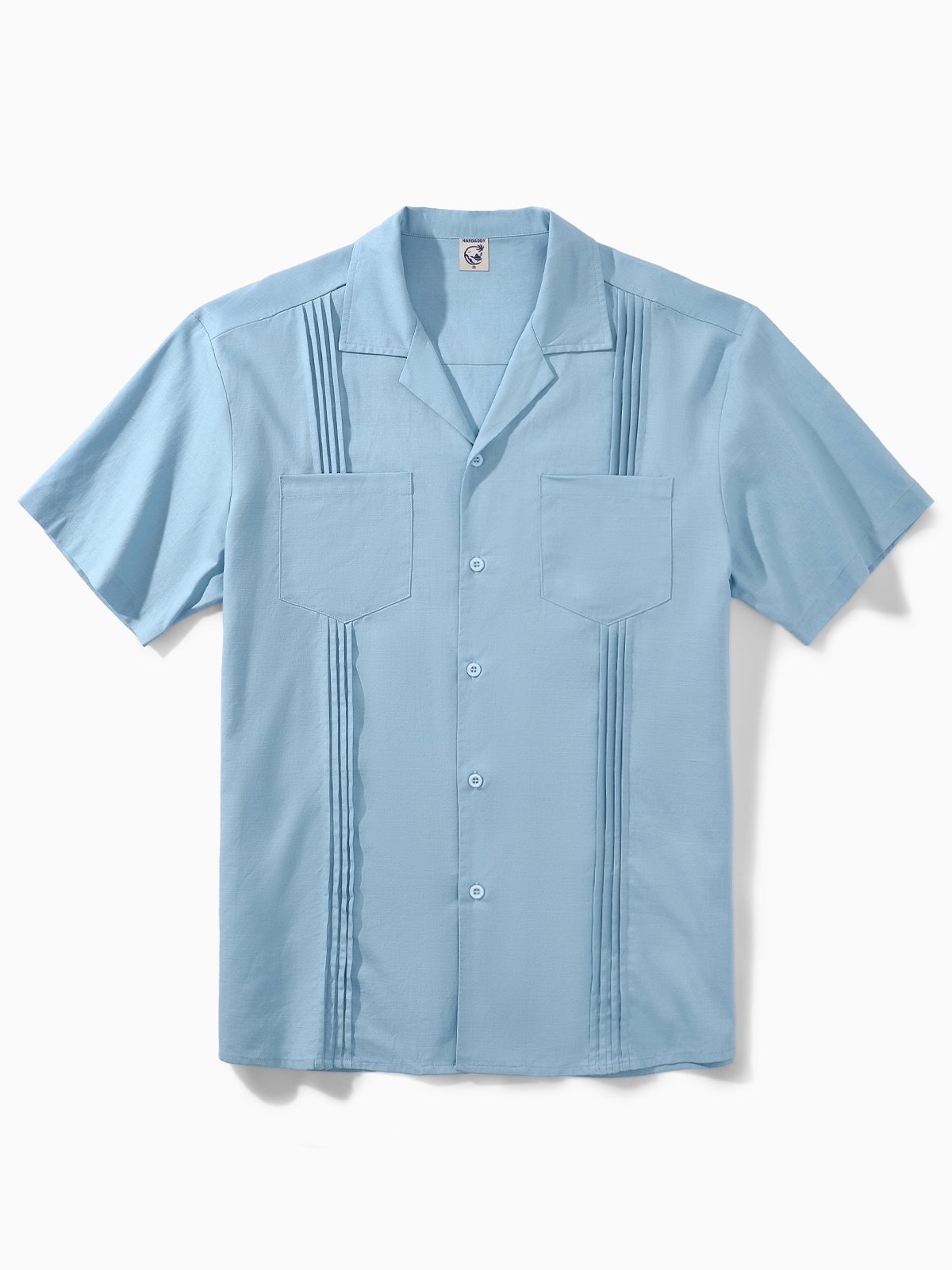 Hardaddy®Cotton Plain Short Sleeve Guayabera Shirt