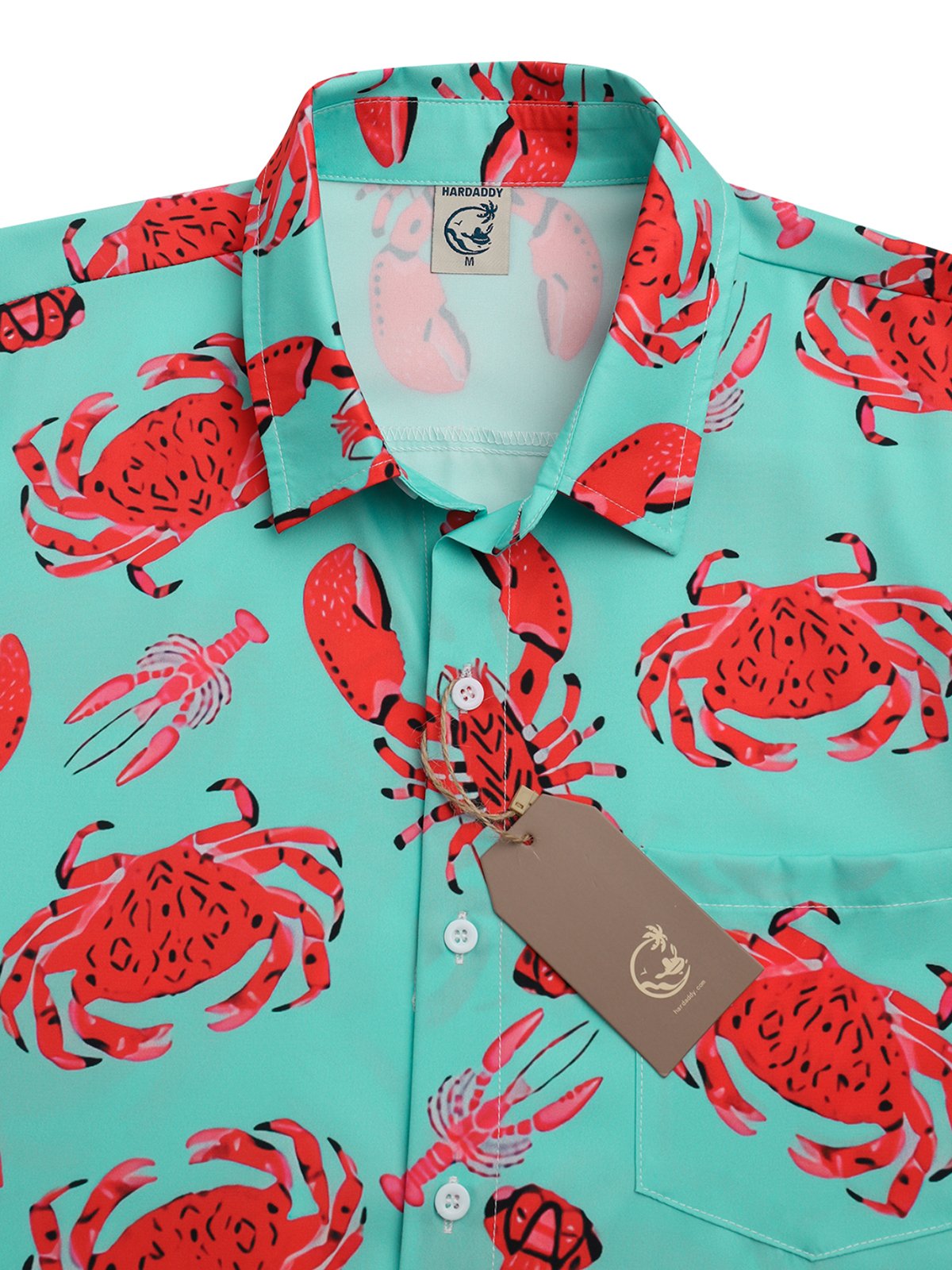 Sea Animals Chest Pocket Short Sleeves Casual Shirts