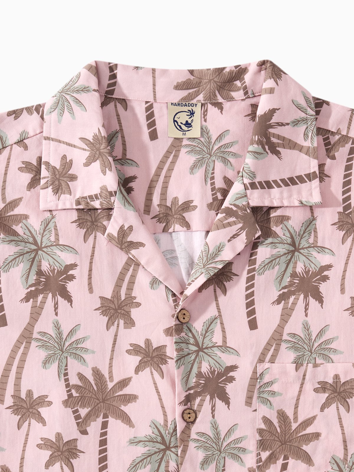 Hardaddy® Cotton Coconut Tree Chest Pocket Resort Shirt