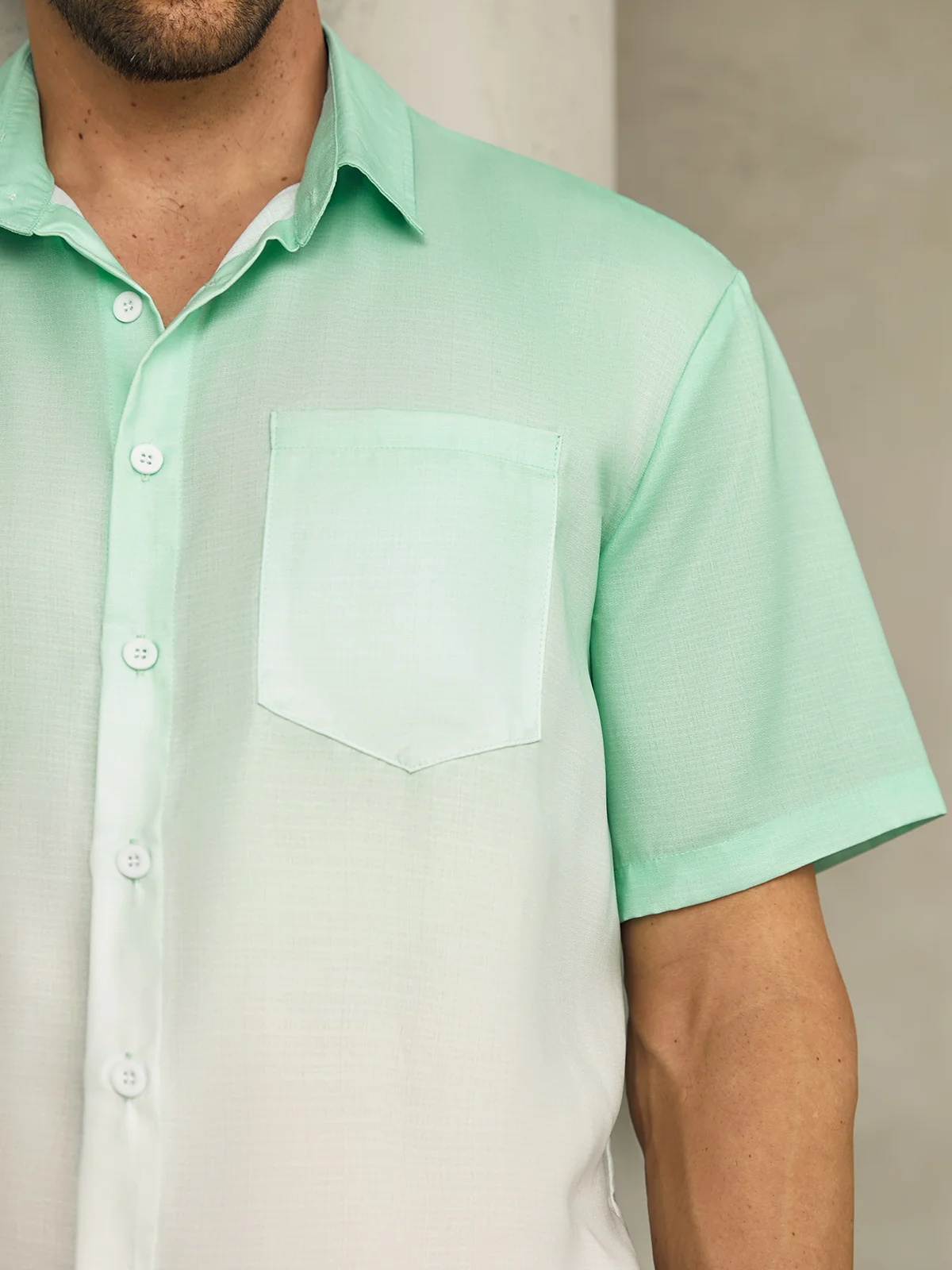 Hardaddy Gradient Color Short Sleeve Resort Shirt