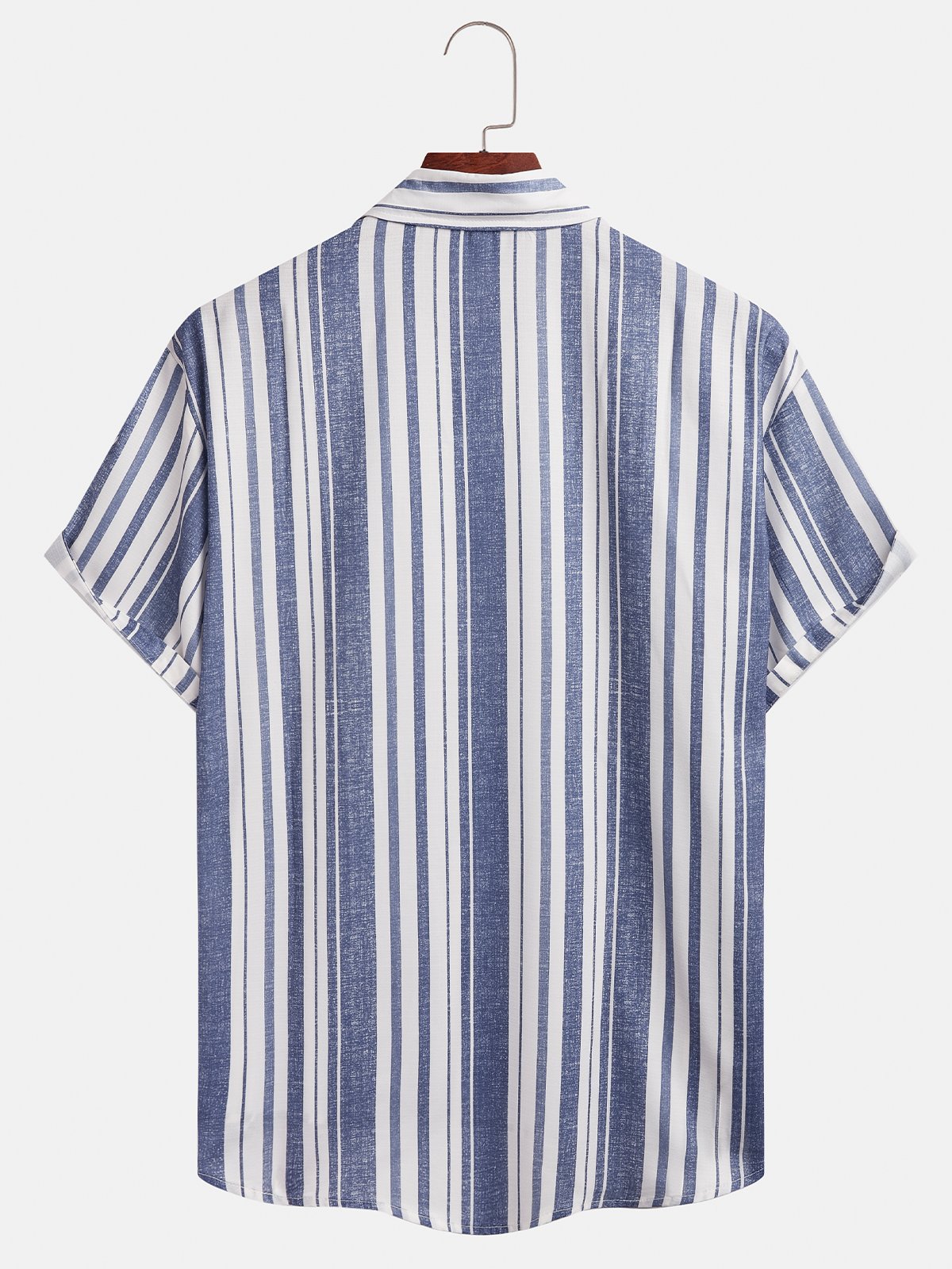 Striped Short Sleeve Casual Shirt