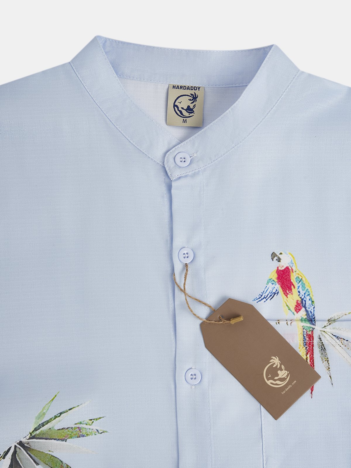 Hawaiian Parrots Chest Pocket Short Sleeve Resort Shirt