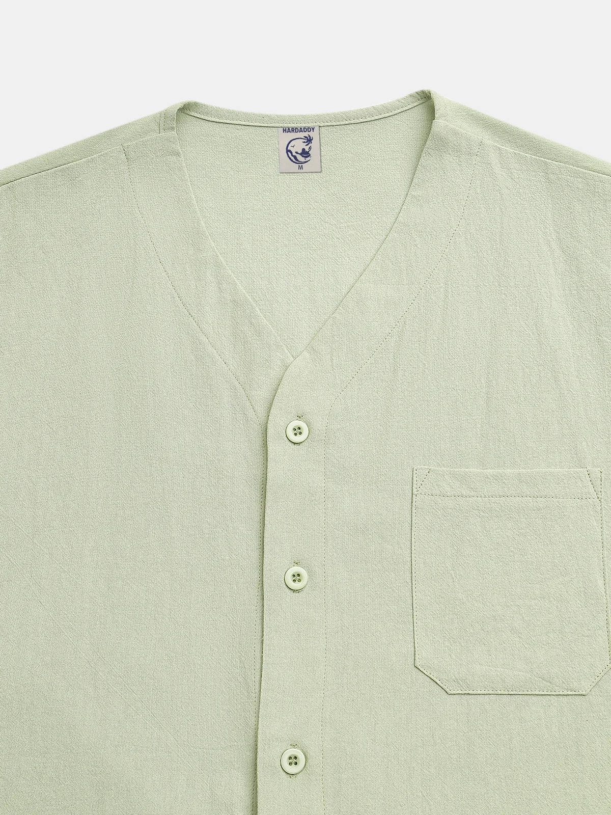 Cotton Plain Short Sleeve Casual Shirt