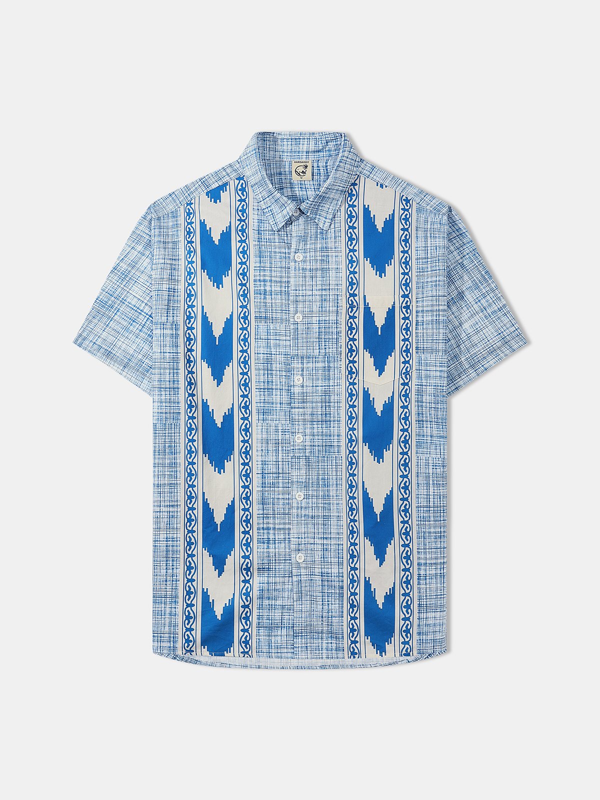 Hardaddy® Cotton Geomatric Bowling Shirt