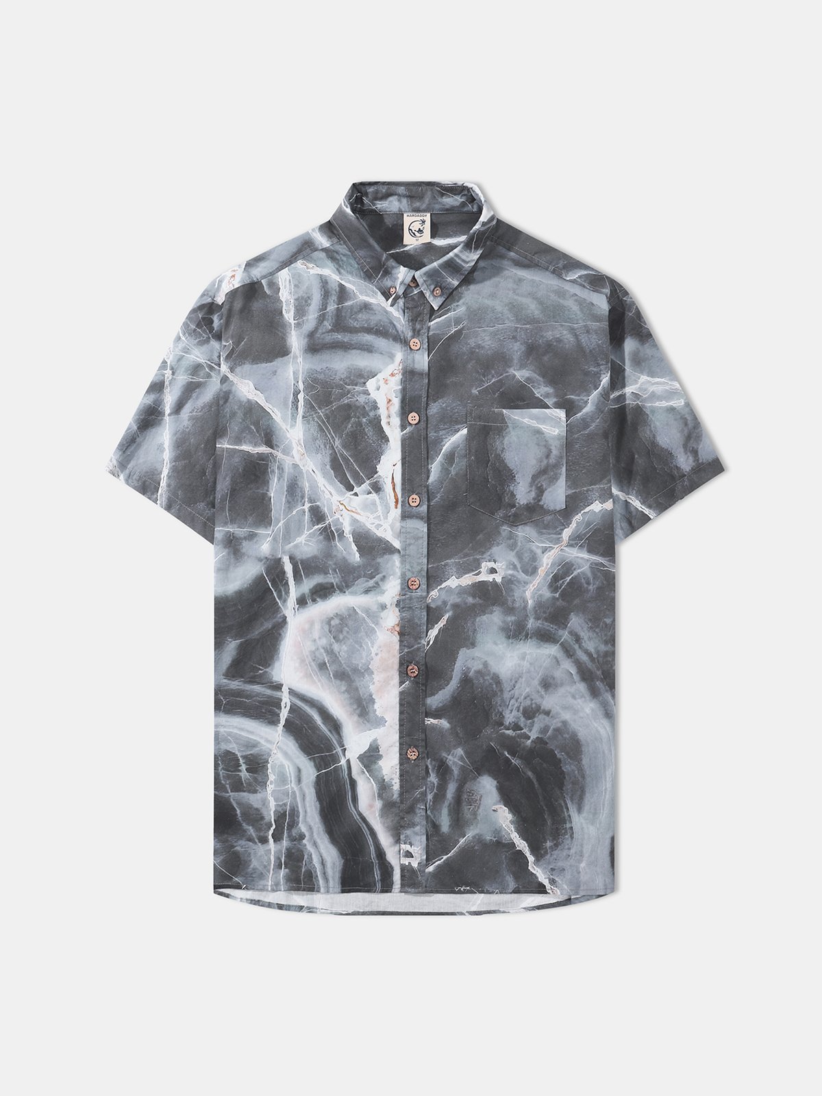 Hardaddy® Cotton Marble Texture Oxford Shirt