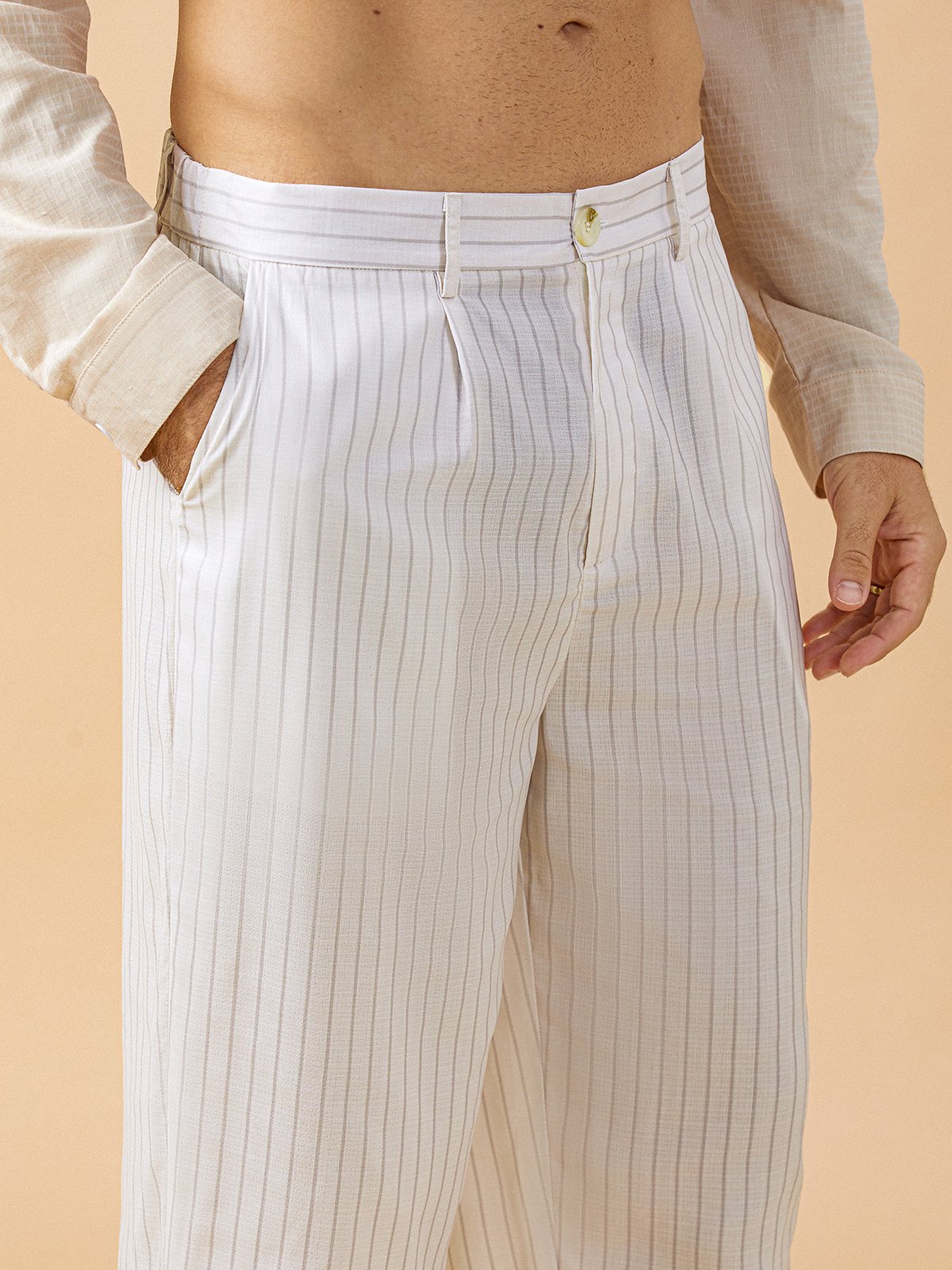 Hardaddy Striped Print Chino Pants