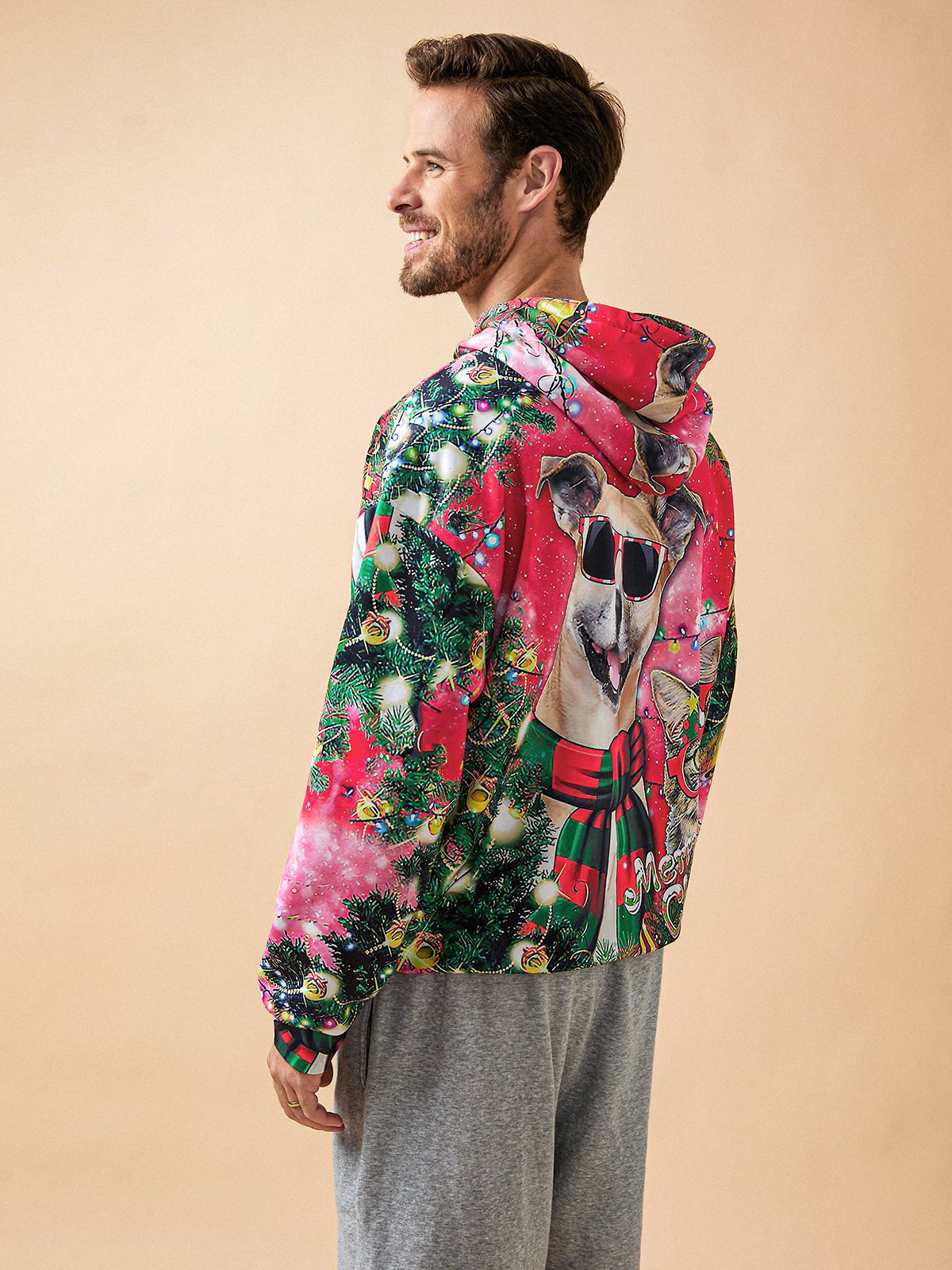 Christmas Cat Casual Hoodie