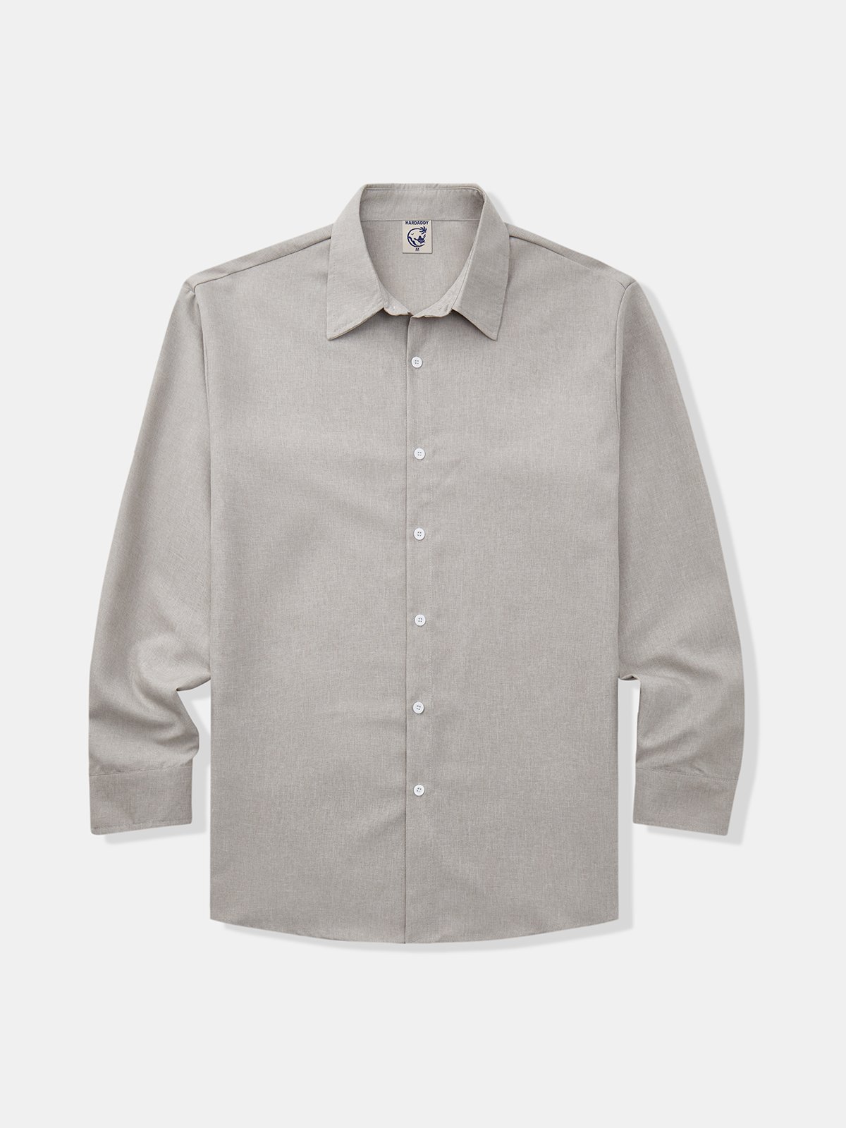 Hardaddy Plain Long Sleeve Casual Shirt