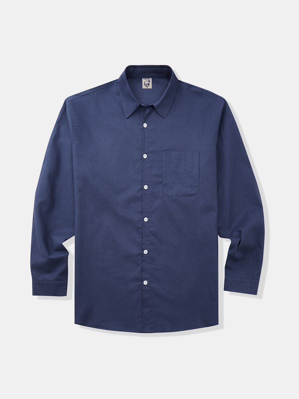 Plain Cotton Long Sleeve Casual Shirt