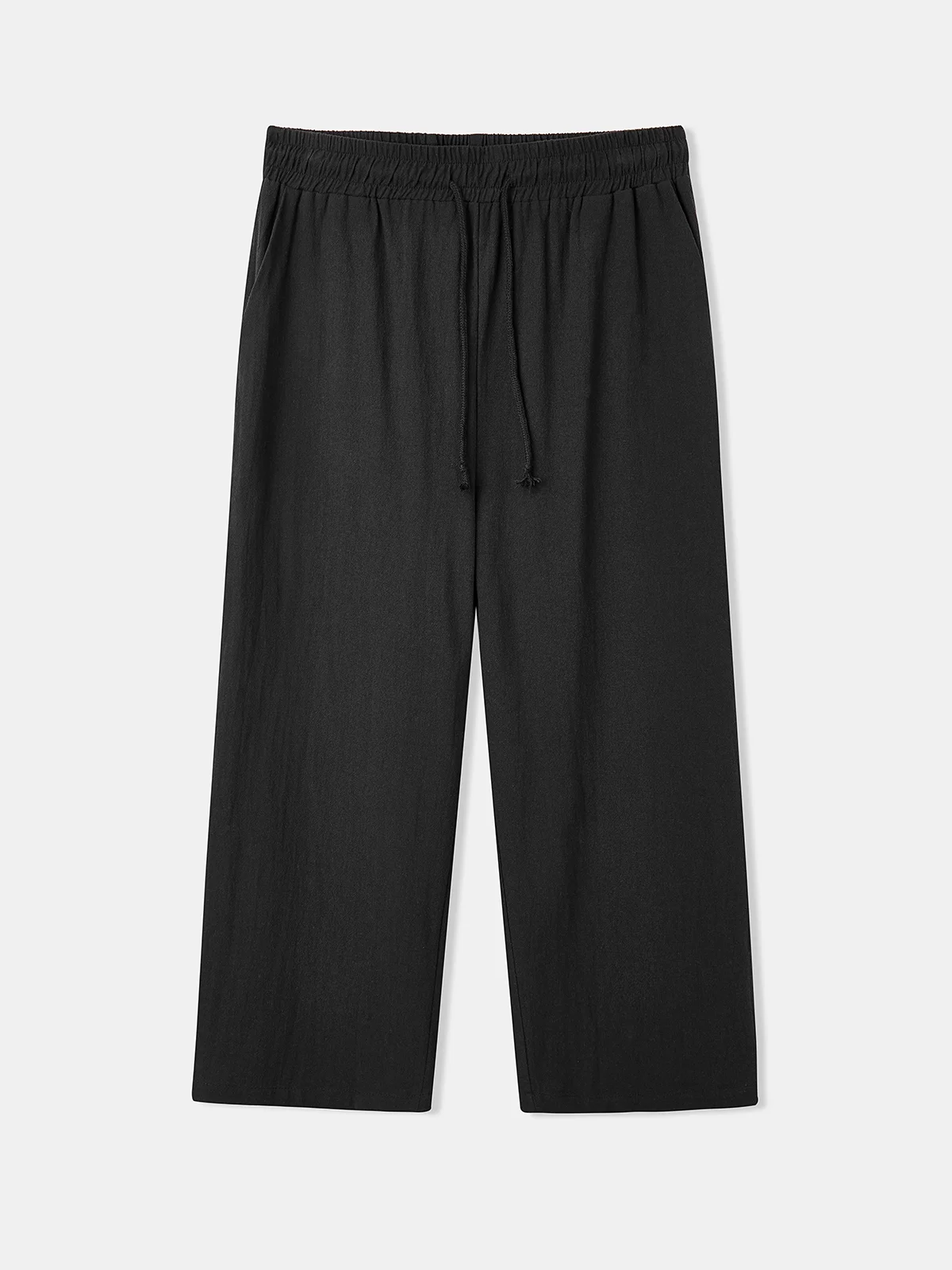 Cotton Elastic-Waist Pants