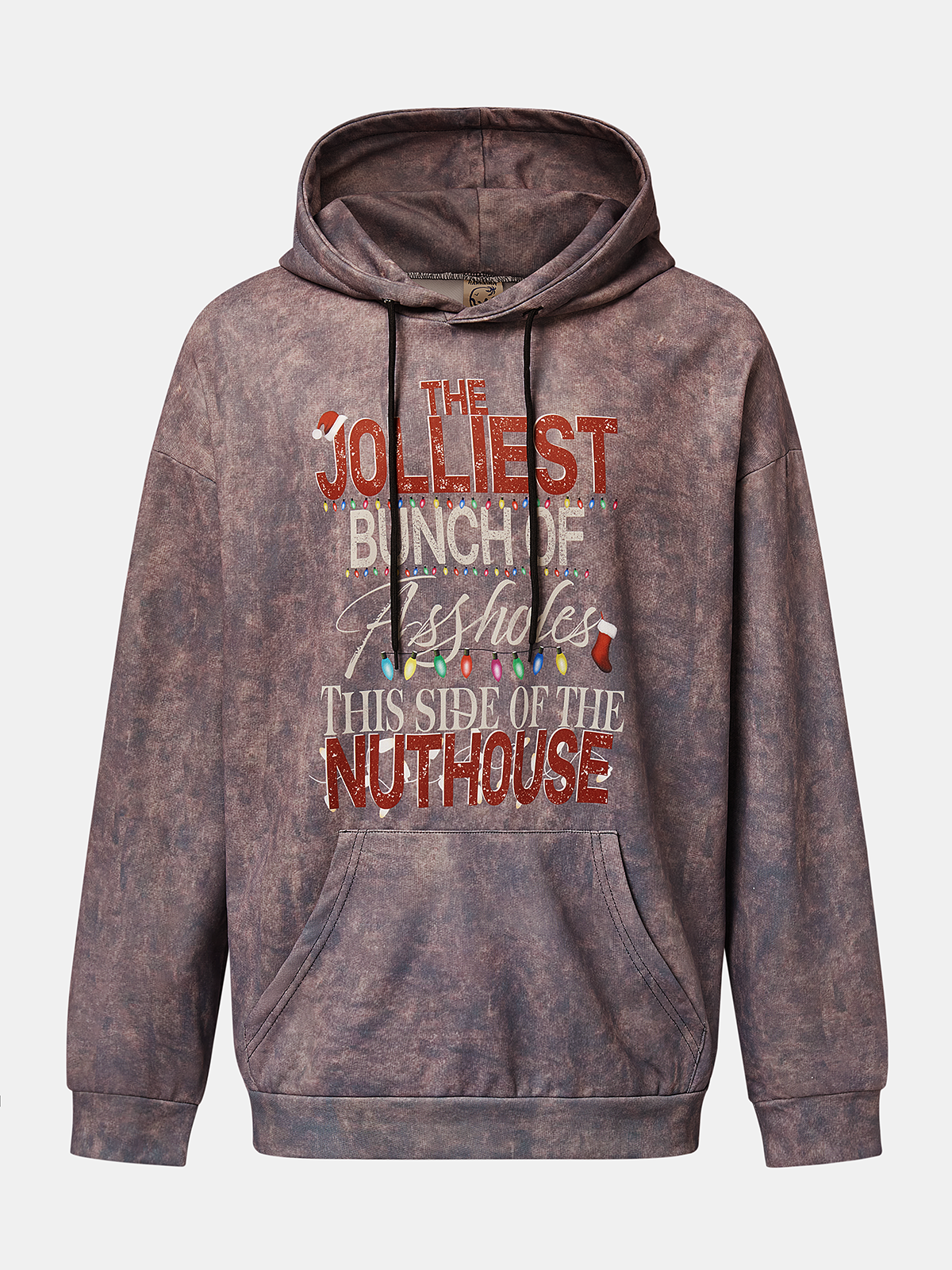 Christmas Text Letters Hoodie Sweatshirt