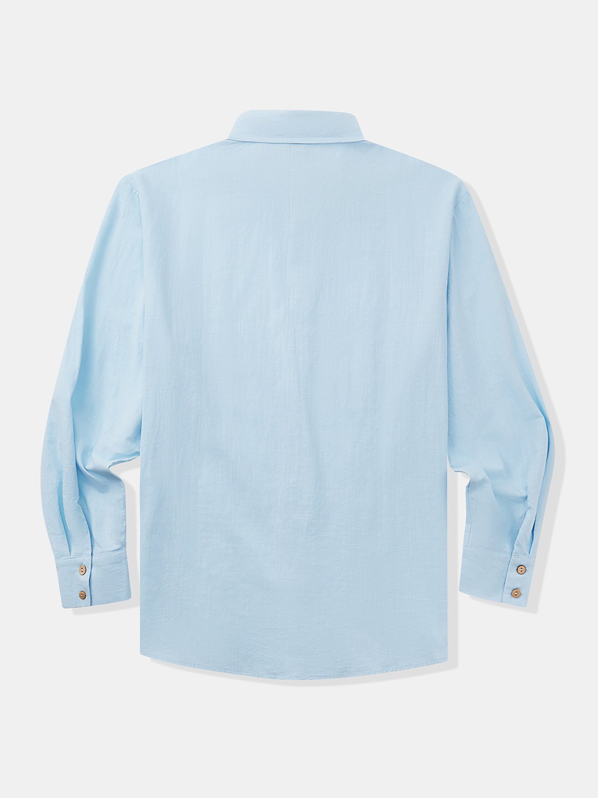 Hardaddy Cotton Plain Long Sleeve Guayabera Shirt