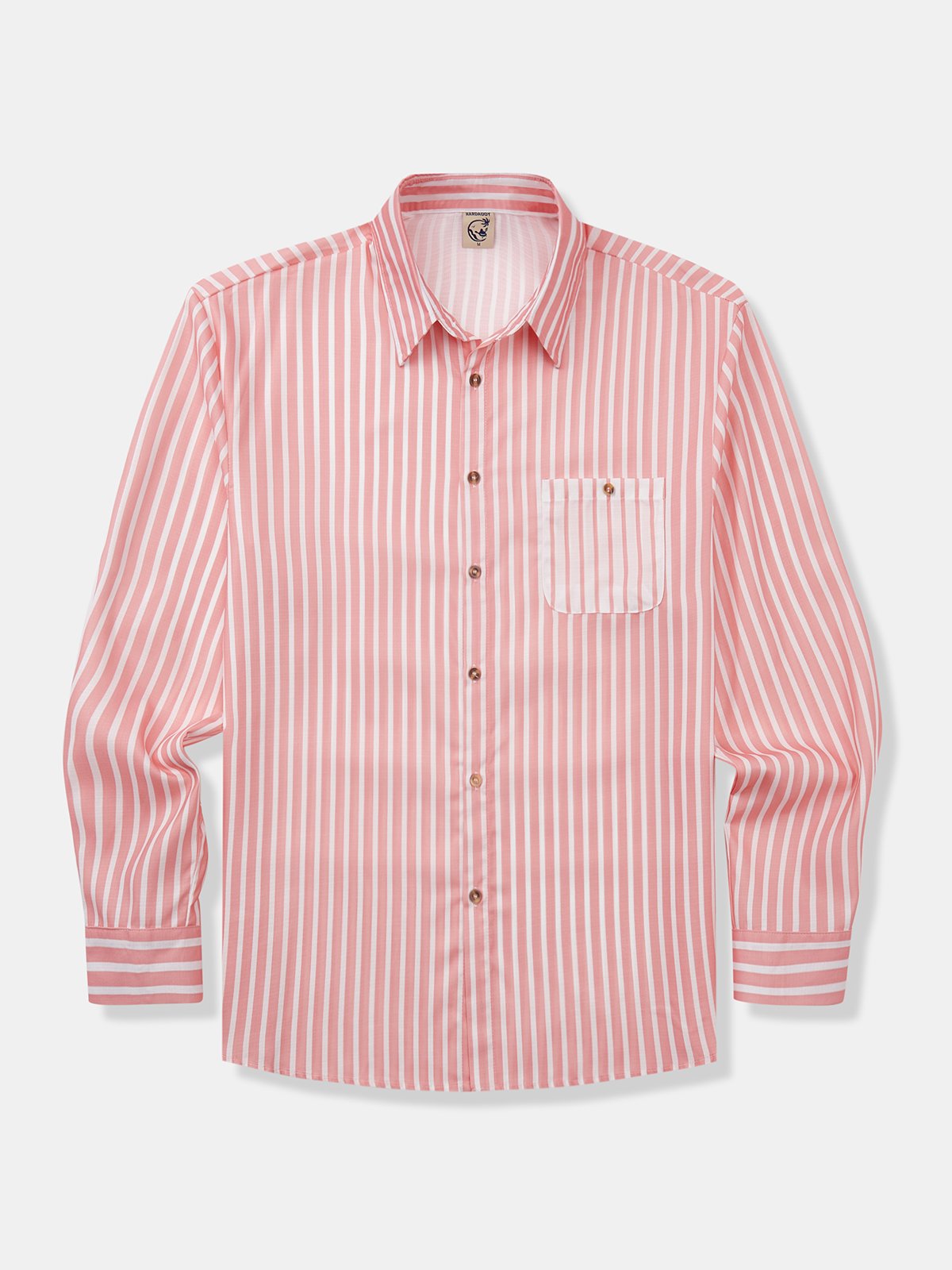 Striped Pocket Casual Long Sleeve Shirt