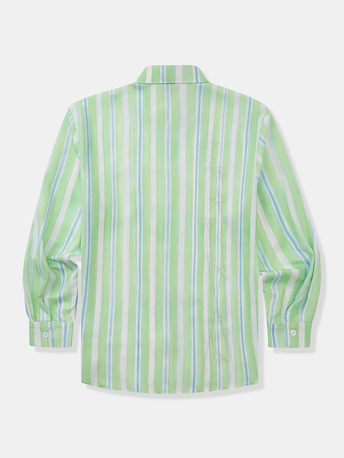 Striped Bamboo Chest Pocket Long Sleeve Casual Shirt