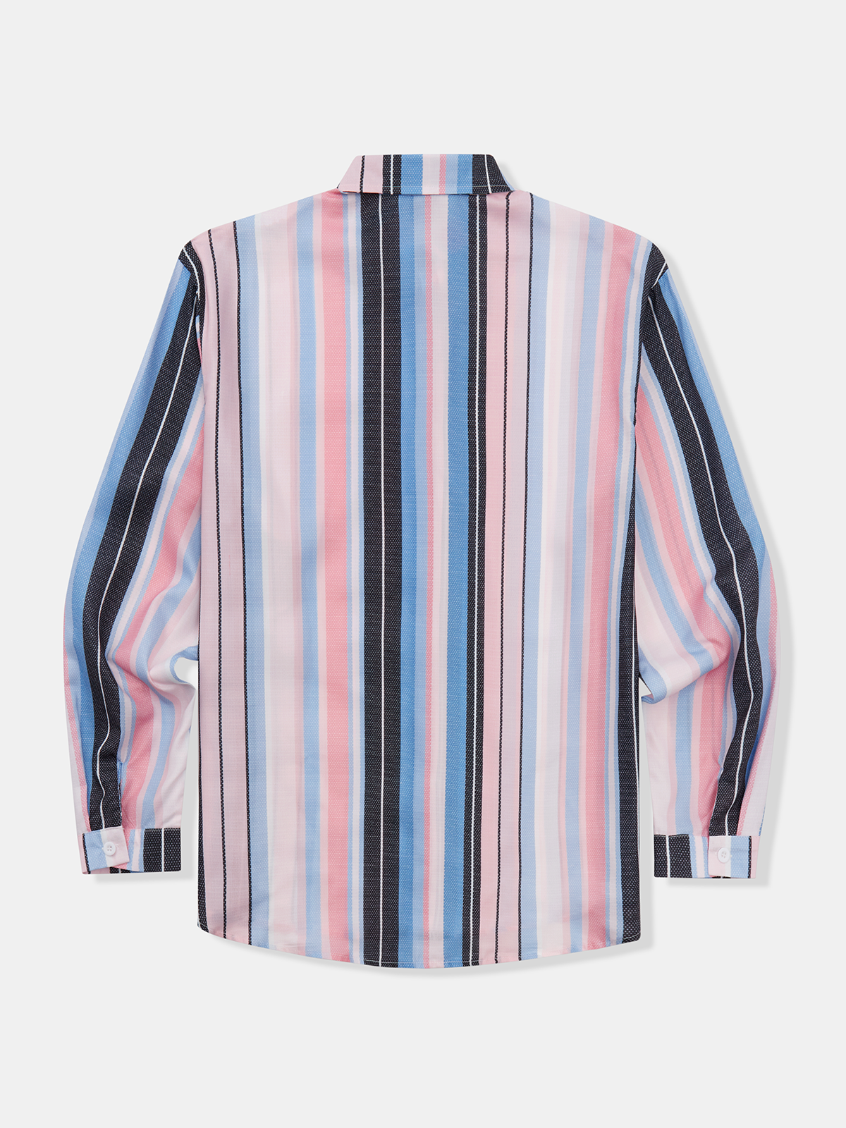 Striped Chest Pocket Long Sleeve Casual Shirt