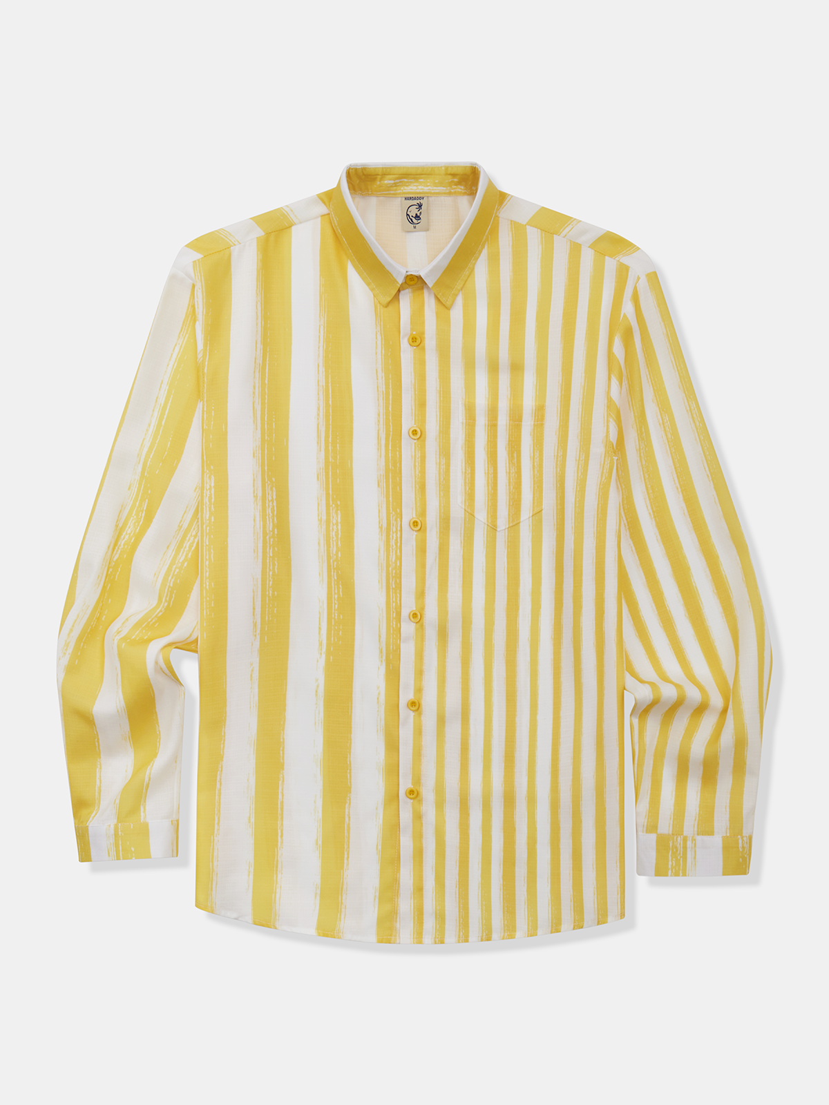 Striped Chest Pocket Long Sleeve Casual Shirt