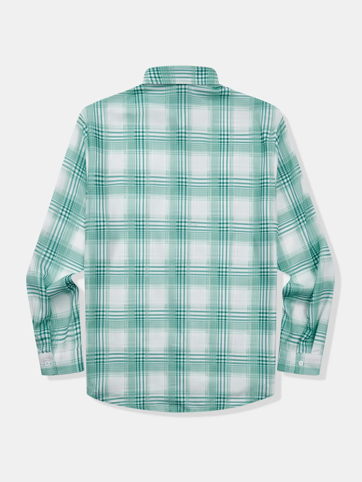 Check Print Chest Pocket Long Sleeve Casual Shirt