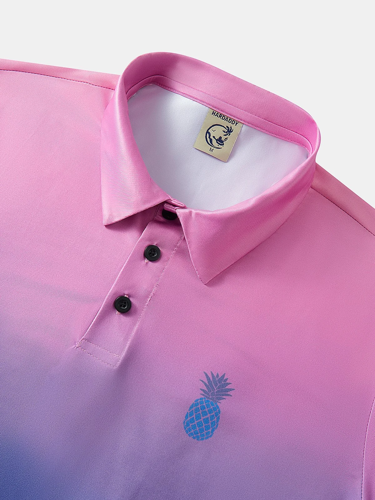 Hardaddy Moisture-wicking Ombre Pineapple Golf Polo Shirt