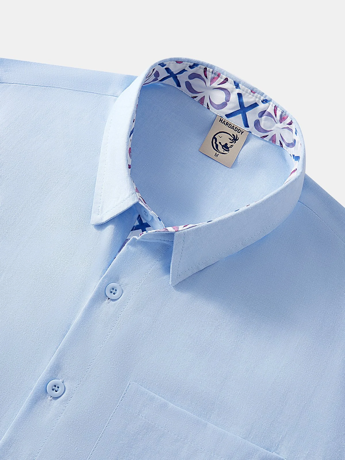 Hardaddy® Cotton Geometric Contrast Resort Shirt