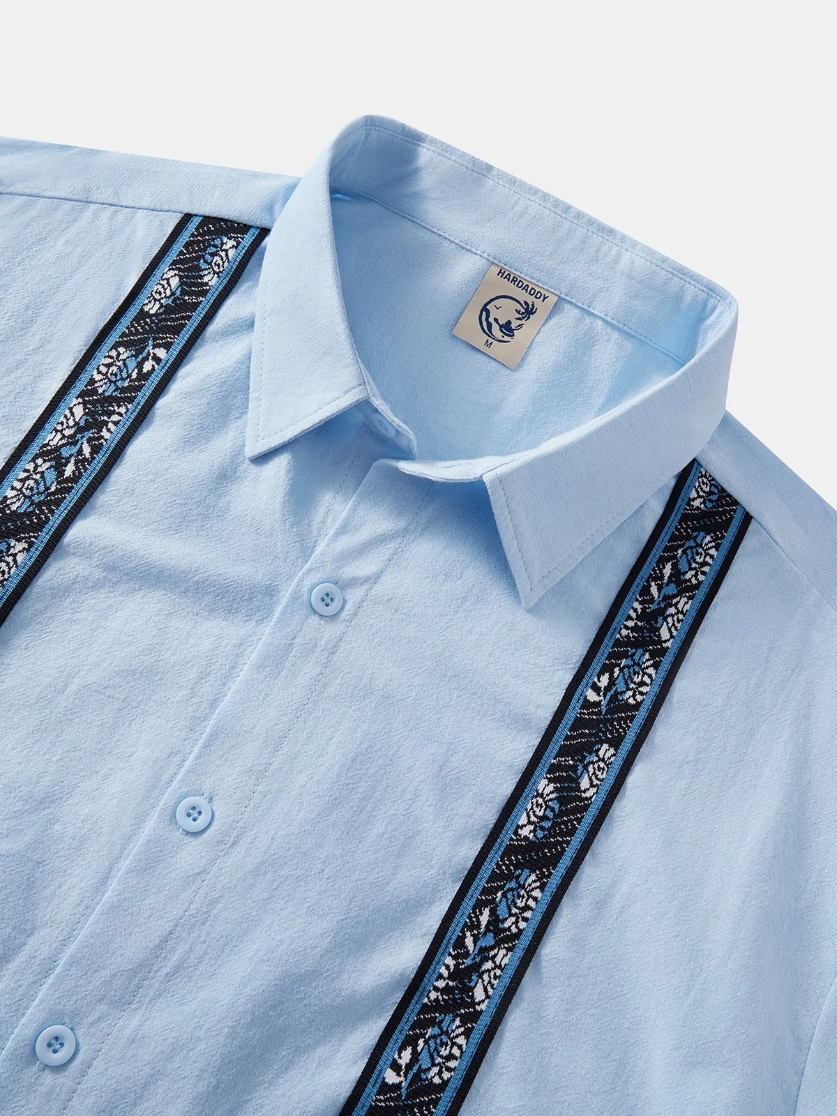 Hardaddy® Cotton Ribbon Long Sleeve Guayabera Shirt