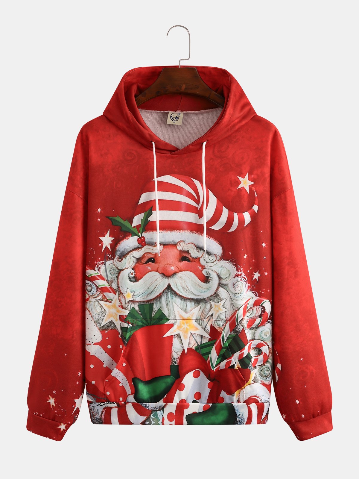 Men's Christmas Graphic Print Hoodie