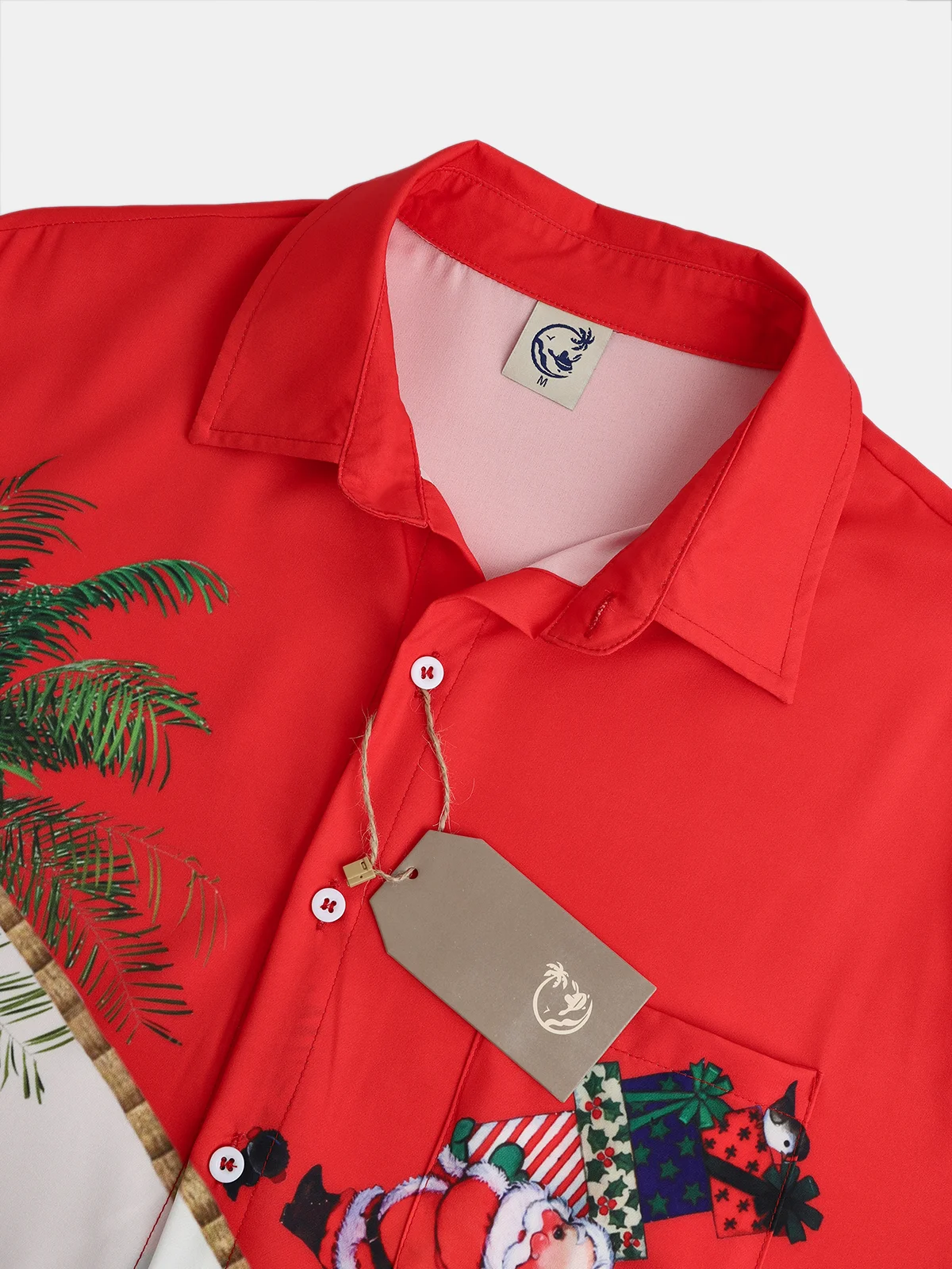 Christmas Chest Pocket Short Sleeve  Shirt
