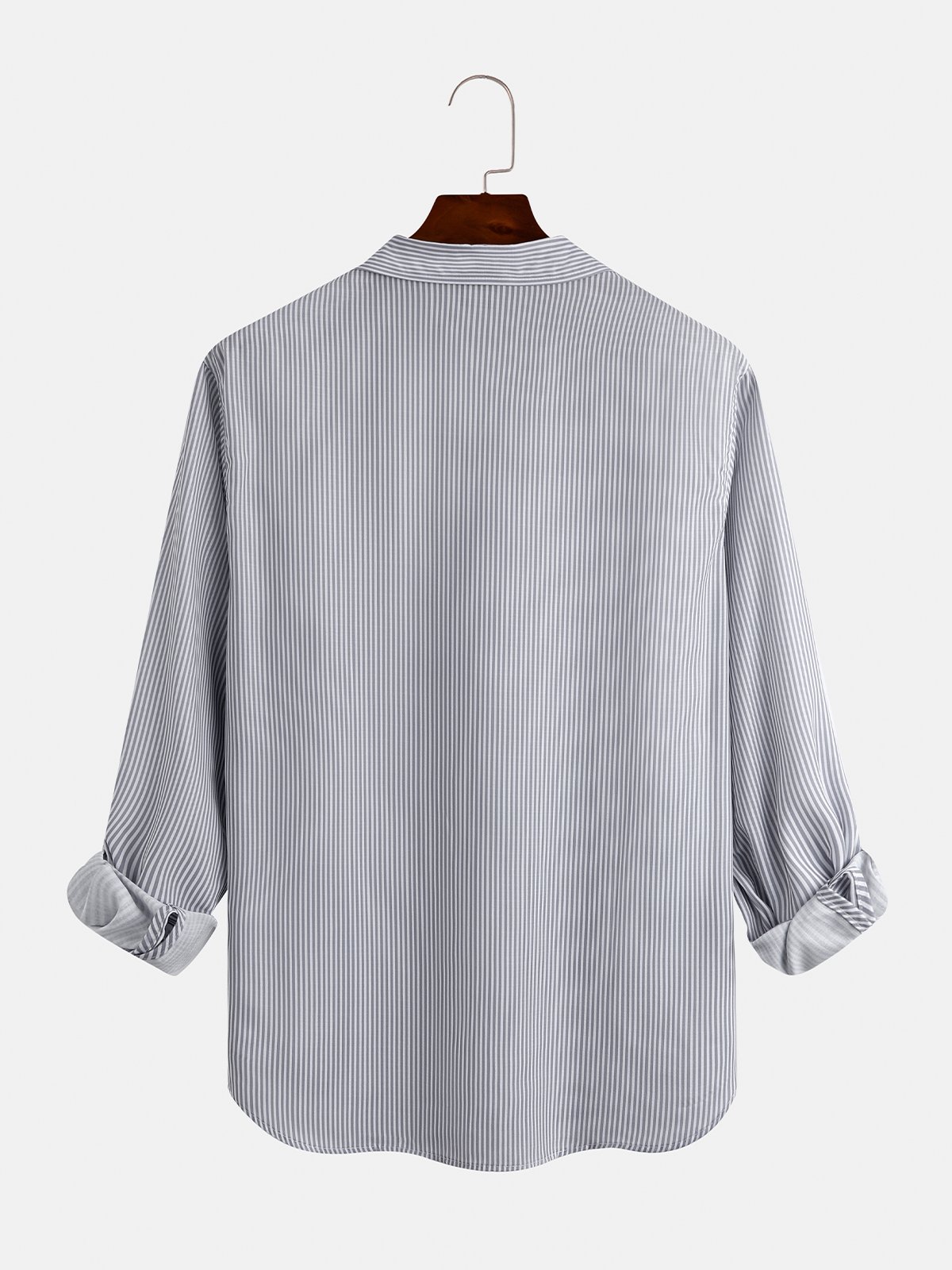 Striped Chest Pocket Long sleeve casual shirt