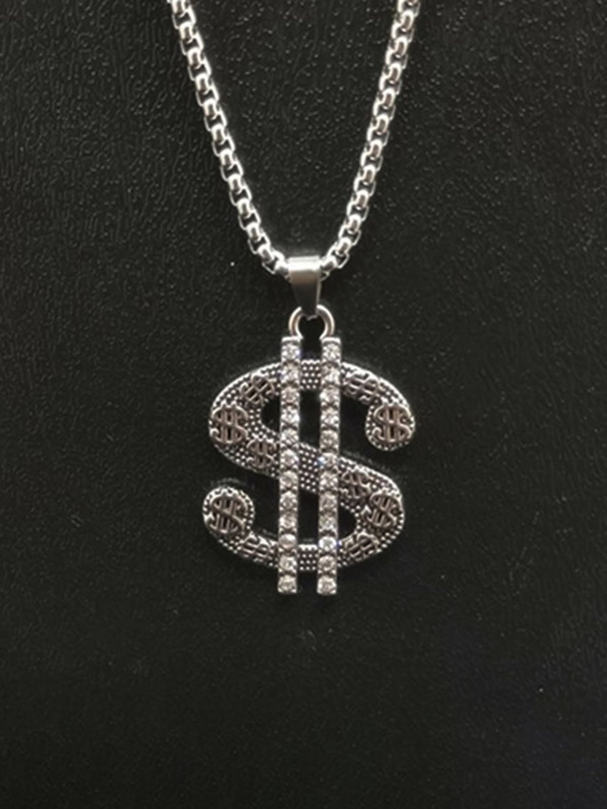 Men's Dollar Pendant Necklace