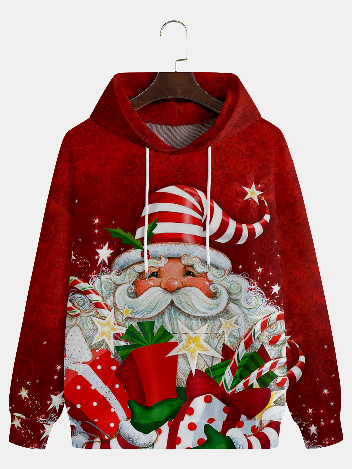 Men's Christmas Graphic Print Hoodie