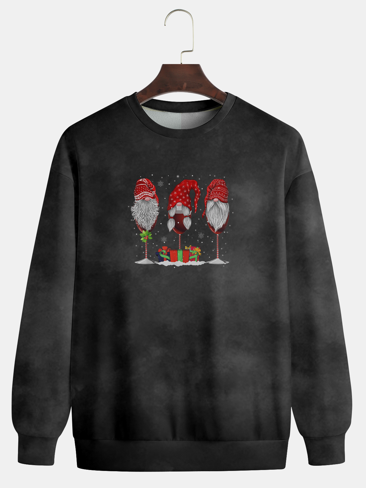 Men's Christmas Graphic Print Crew Neck Sweatshirt