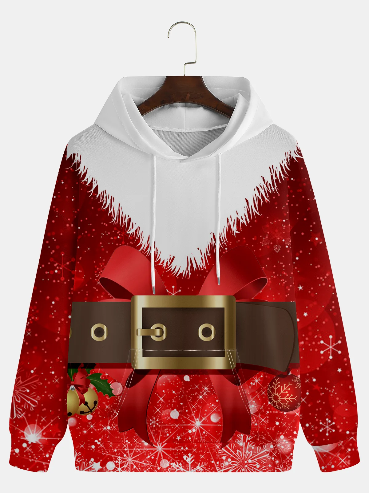 Men's Christmas Graphic Print Hoodie