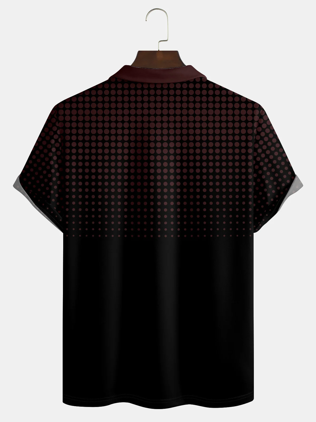 Polka Dot Gradient Buttons Short Sleeve Polo
