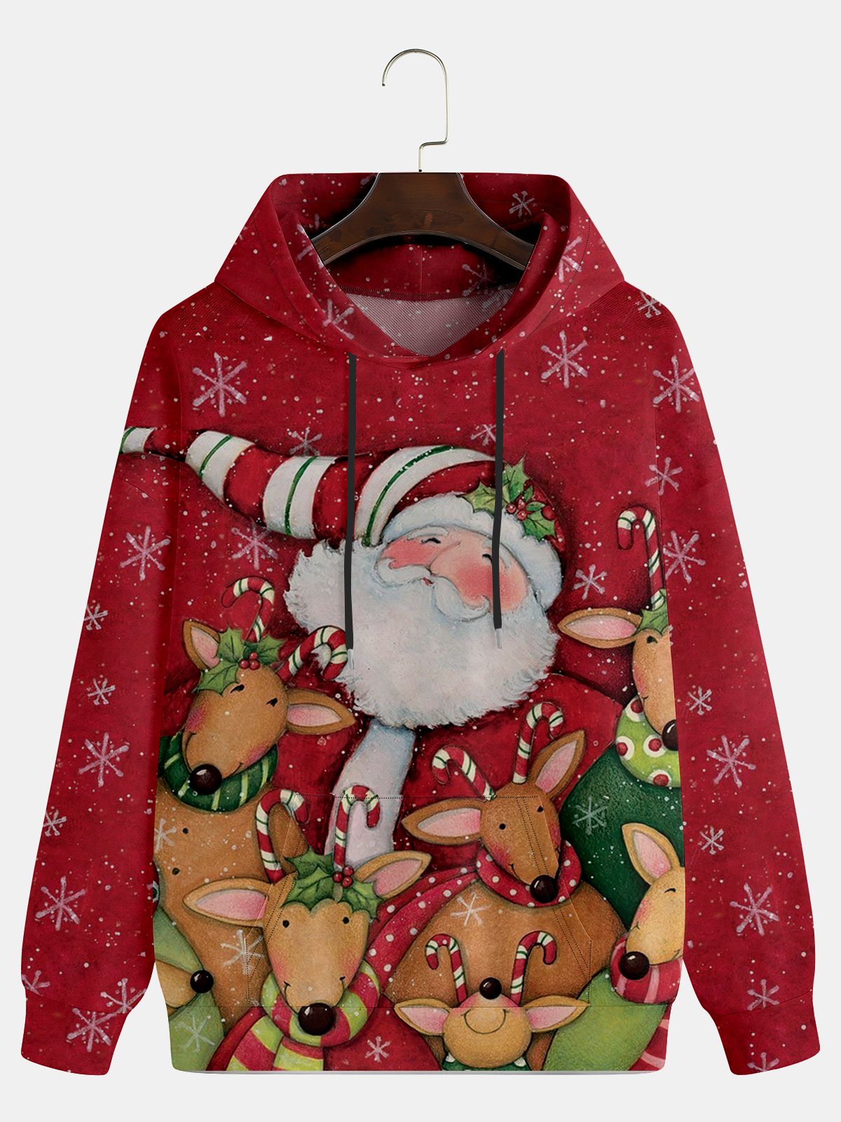 Men's Christmas Graphic Print Hoodie