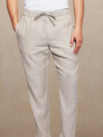 Drawstring Elastic Waist Loose Lounge Pants