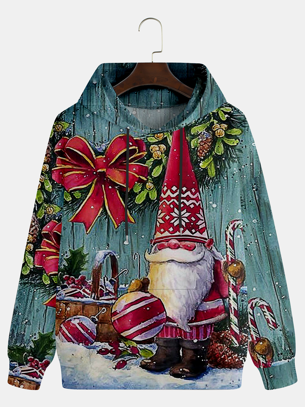 Gnome Santa Hoodie Sweatshirt