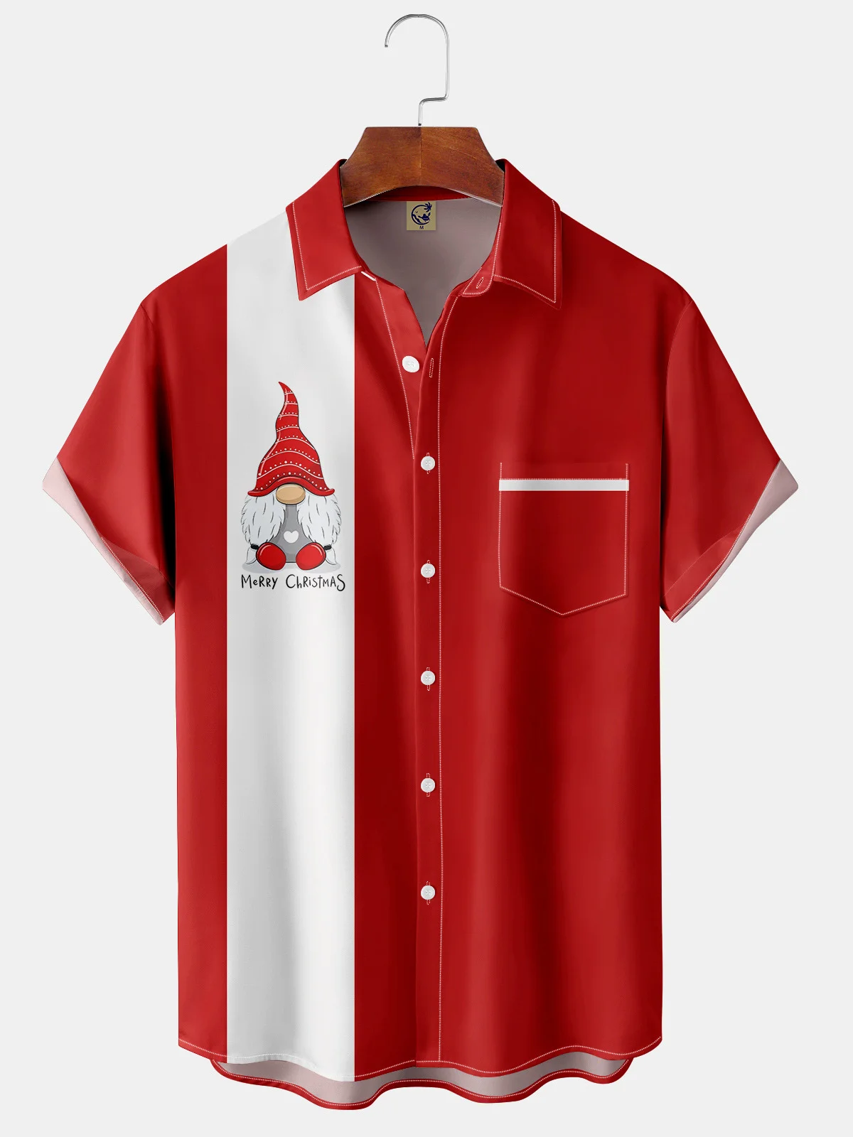 Ugly Christmas Chest Pocket Short Sleeve  Shirt