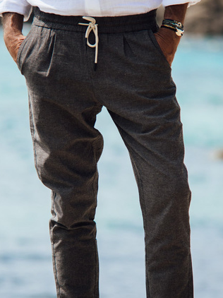 Elastic-Waist Pants