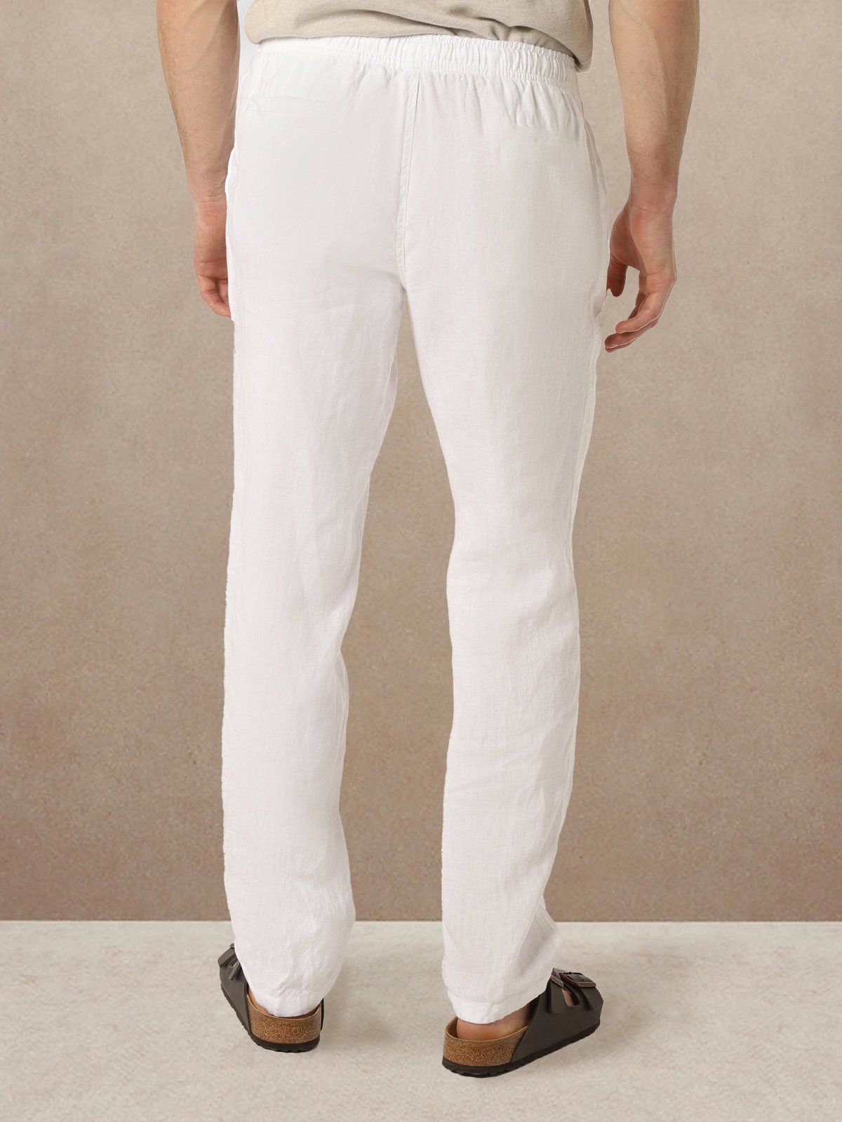 Cotton Elastic-Waist Pants