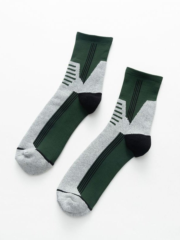 Casual Striped Pattern Socks Tall Socks High Stretch Comfort