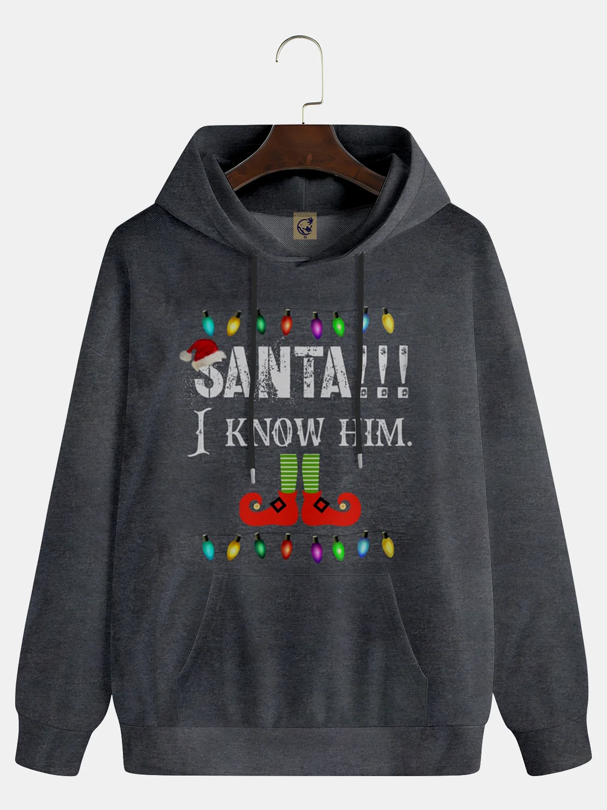 Christmas Text Letters Hoodie Sweatshirt