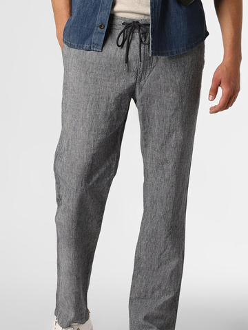 Elastic-Waist Straight Pants