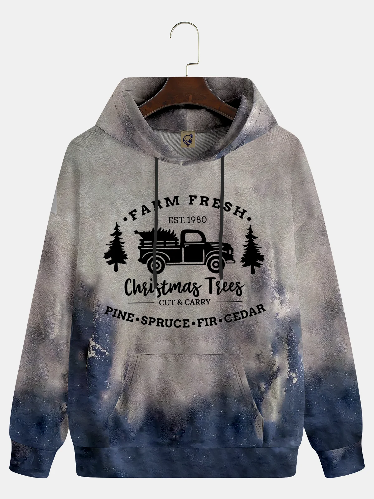 Christmas Car Text Letters Hoodie Sweatshirt