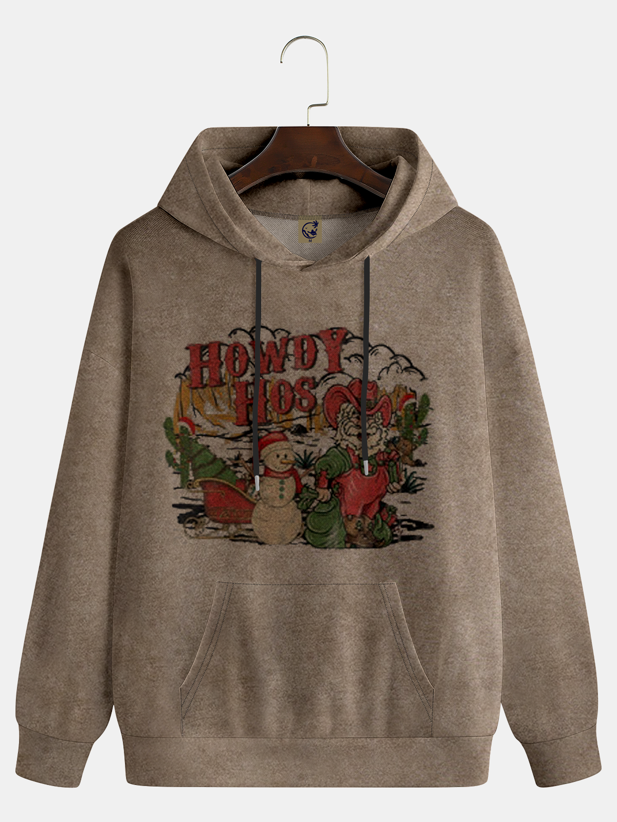 Santa Claus Text Letters Hoodie Sweatshirt