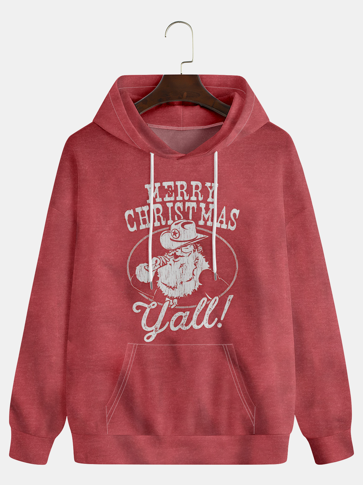 Santa Claus Text Letters Hoodie Sweatshirt