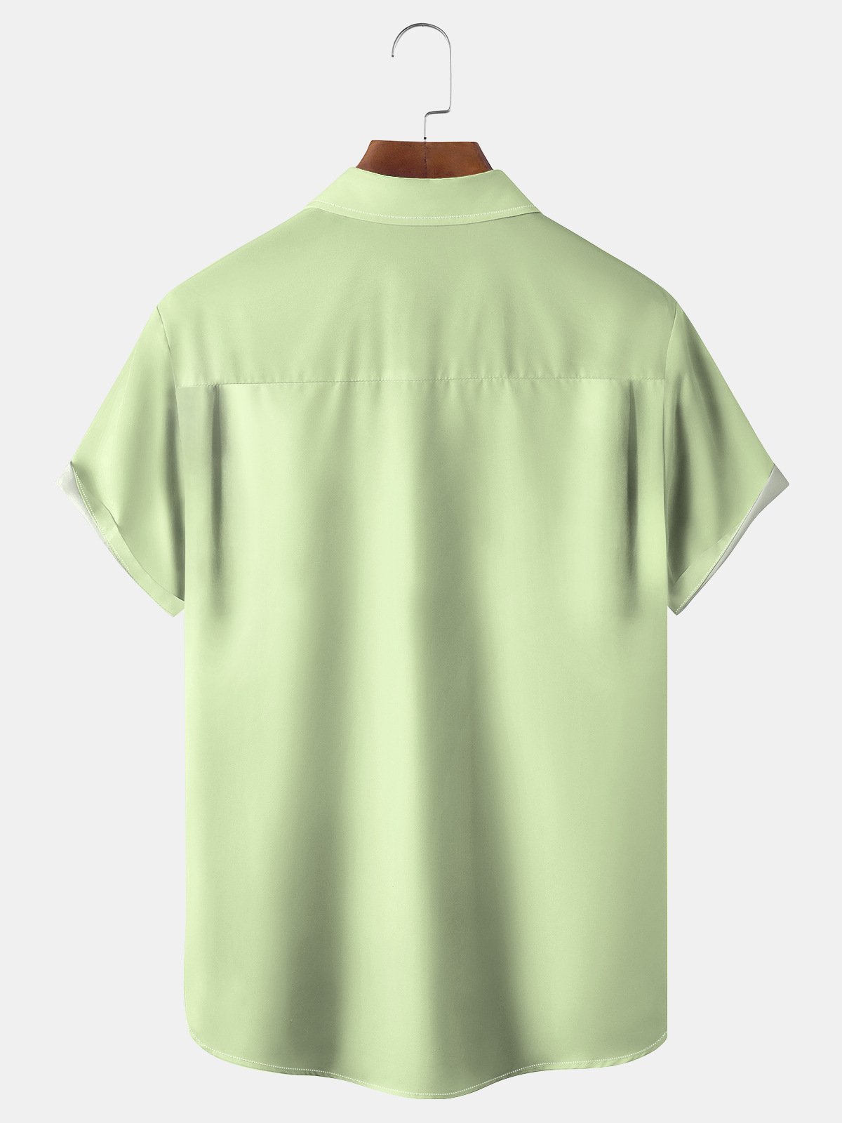 St. Patrick's Day Dinosaur Chest Pocket Short Sleeve Shirt