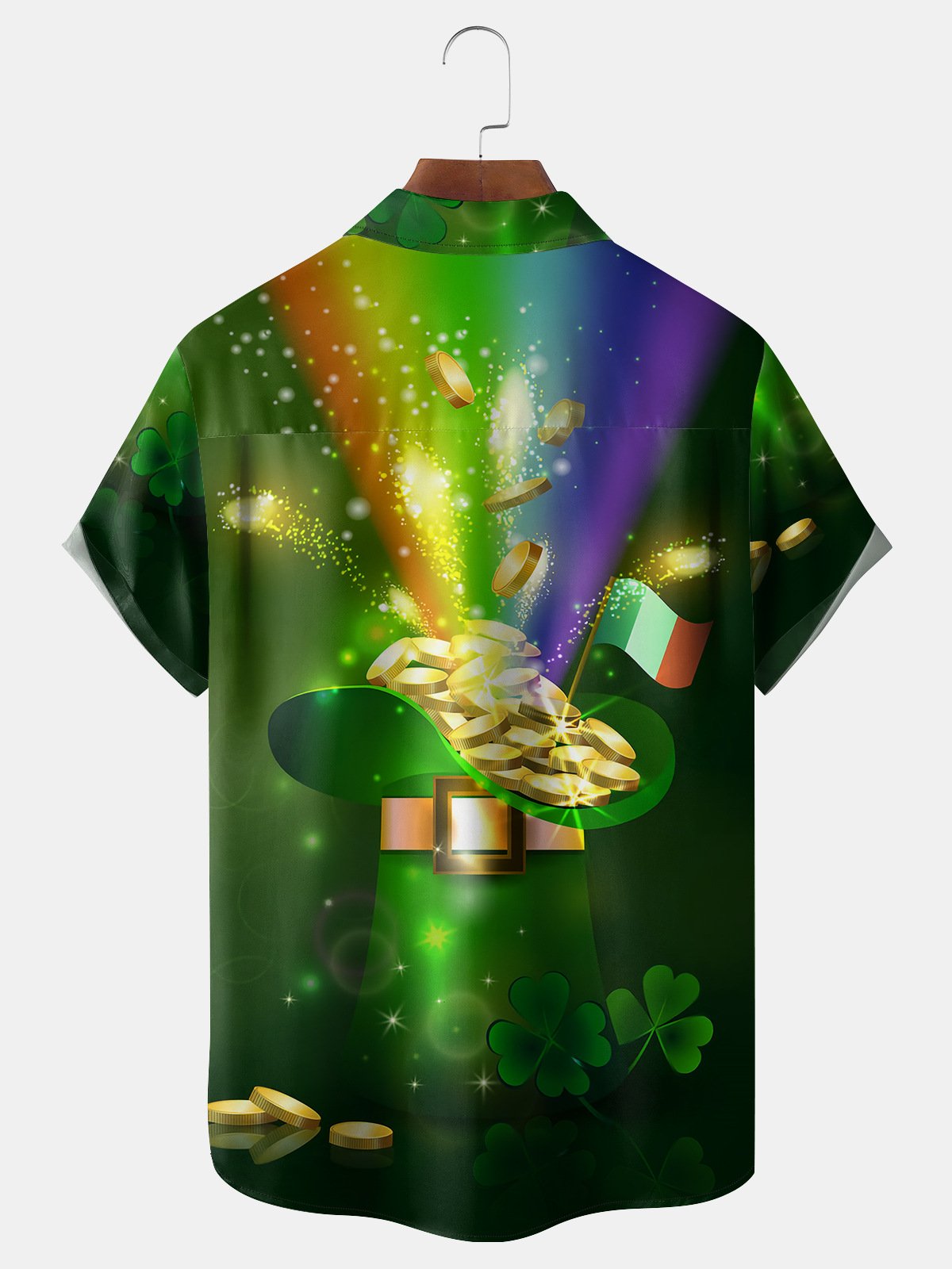 St. Patrick's Day Chest Pocket Short Sleeve Shirt